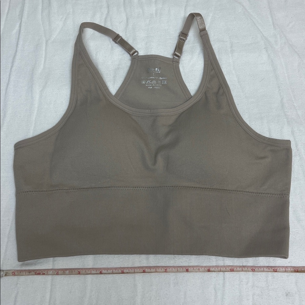 NWOT Brown Sports Bra Pro-Fit Sz L